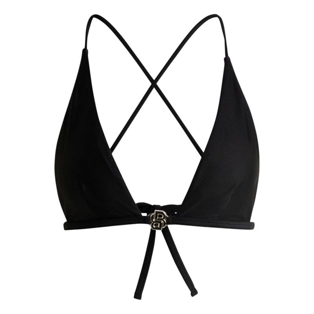 Boss Womens/Ladies Double B Monogram Bikini Top / Black